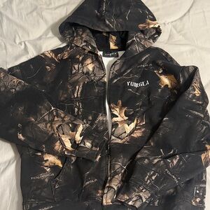 YoungLA camo zip hoodie